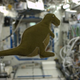 Illustration for article titled This stuffed dinosaur may be the first toy made in space